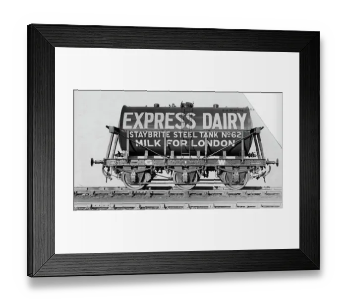 Framed Print : 3000 Gallon Milk Tank, No. 2596 for Express Dairy Framed Print : 3000 Gallon Milk Tank, No. 2596 for Express Dairy