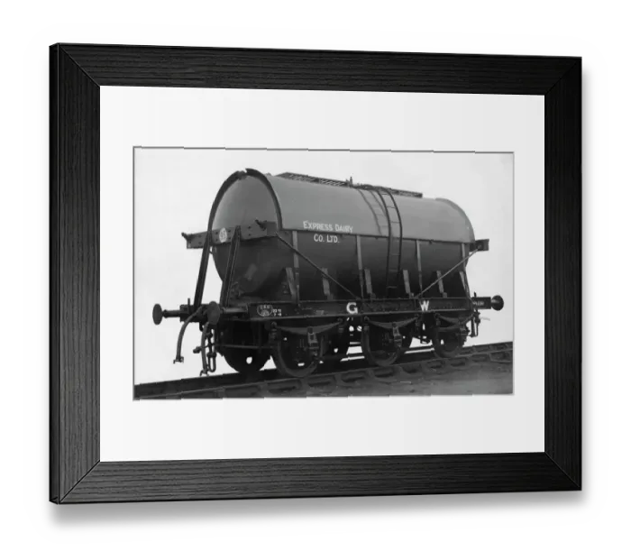 Framed Print : 3000 Gallon Milk Tank, No. 1970 for Express Dairy