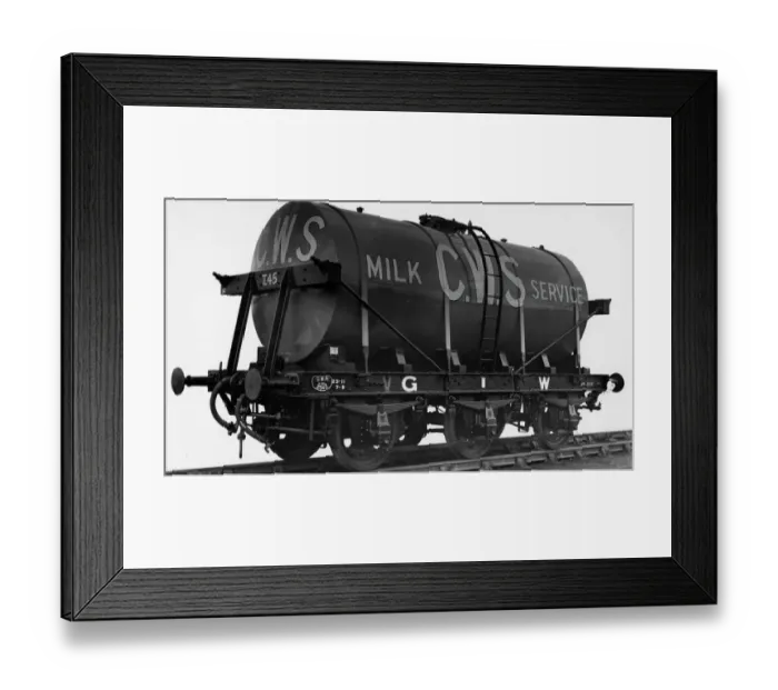 Framed Print : 3000 Gallon Milk Tank, No. 2543 for CWS Milk Service Framed Print : 3000 Gallon Milk Tank, No. 2543 for CWS Milk Service