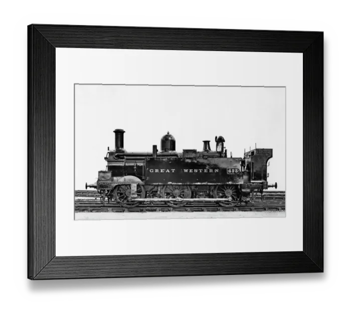Framed Print : 0-6-0 Tank Locomotive, No. 633 Framed Print : 0-6-0 Tank Locomotive, No. 633