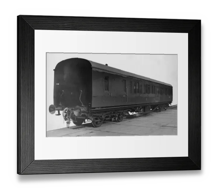 Framed Print : Non Corridor Brake Composite carriage No. 7389 Framed Print : Non Corridor Brake Composite carriage No. 7389