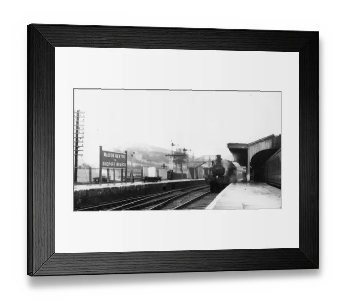 Framed Print : Maiden Newton Station, Dorset, 1956 Framed Print : Maiden Newton Station, Dorset, 1956