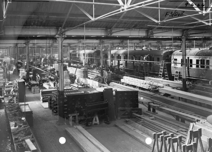 Framed Print : No 4 Shop, Carriage Body Shop, 1946 Framed Print : No 4 Shop, Carriage Body Shop, 1946