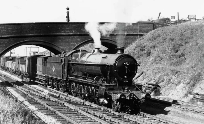 Framed Print : 47xx class locomotive, No. 4707, at Stoke Gifford, 1960