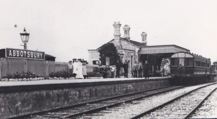 Framed Print : Abbotsbury Station, Dorset, c. 1900