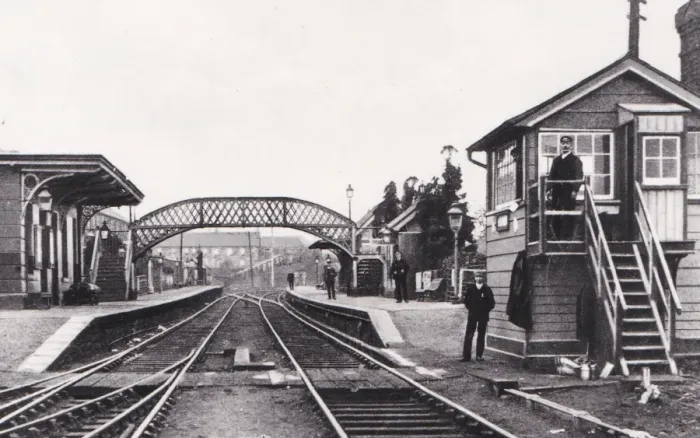 Framed Print : Aberaman Station, Wales, c. 1885 Framed Print : Aberaman Station, Wales, c. 1885