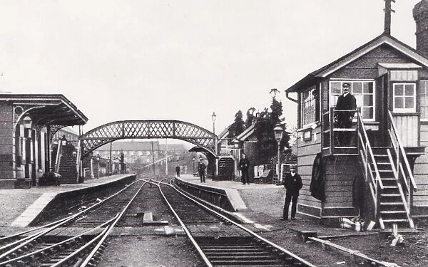 Aberaman Station, Wales, c.1885