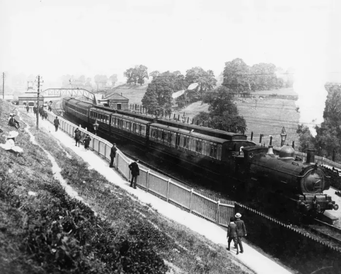 Framed Print : Ashley Hill Station, c. 1900 Framed Print : Ashley Hill Station, c. 1900