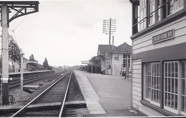 Athelney Station and Signal Box, Somerset, c.1960