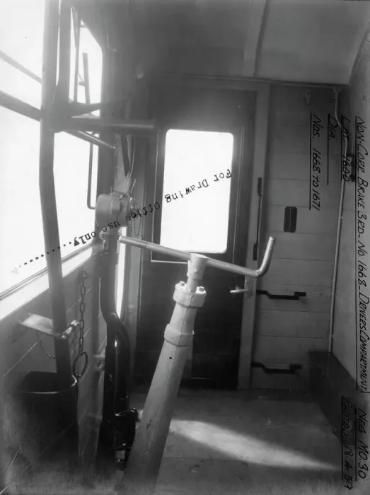 Framed Print : Auto Trailer, Brake Third, carriage No. 1668 - Drivers Compartment Framed Print : Auto Trailer, Brake Third, carriage No. 1668 - Drivers Compartment