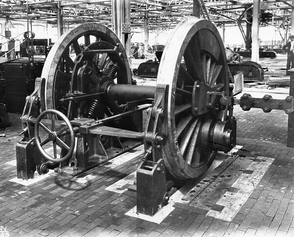 AW Wheel Shop, 1925. Wheel balancing
