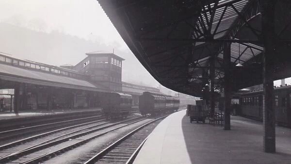 Bath Spa Station and Signal Box, c.1930s