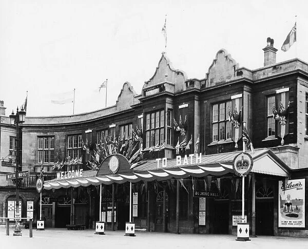 Bath Spa Station, Somerset, March 1950