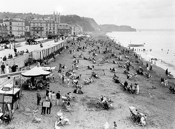 Each Beach, Teignmouth, Devon, c.1925