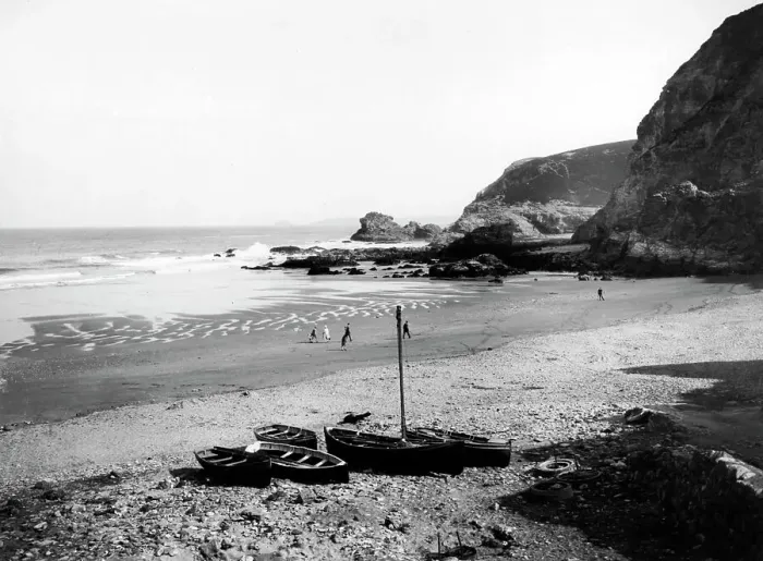 Framed Print : The Beach at Trevaunance Cove, St Agnes, Cornwall