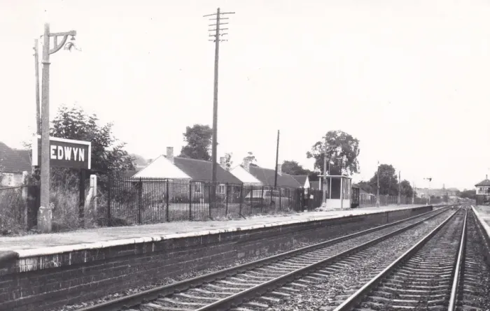 Framed Print : Bedwyn Station, c. 1970