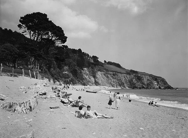 Blackpool Sands, Devon, c1950
