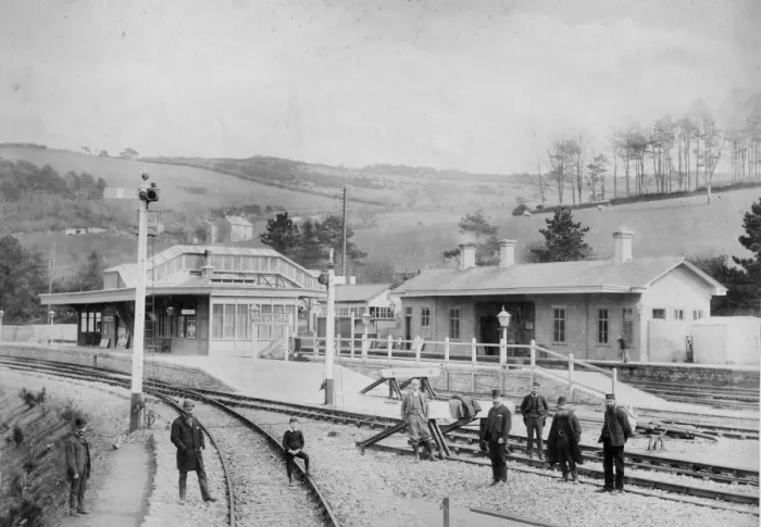 Framed Print : Bodmin Road Station, c. 1895