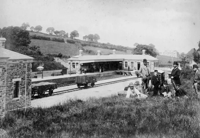 Framed Print : Bodmin Station, Cornwall, c. 1895