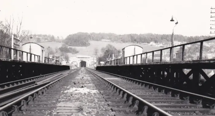 Framed Print : Box Mill Lane Station or Halt, c. 1960s Framed Print : Box Mill Lane Station or Halt, c. 1960s