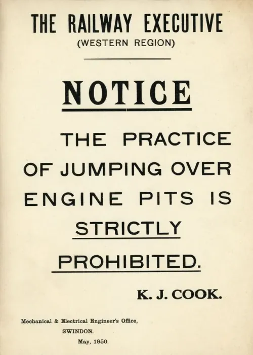 Framed Print : British Railways Notice, 1950 Framed Print : British Railways Notice, 1950