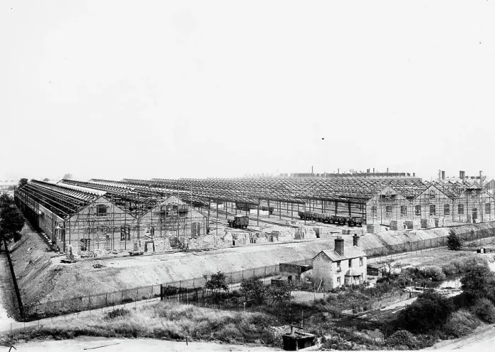 Framed Print : The building of 24 Shop (Stage 5)