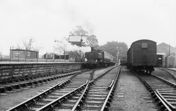 Calne Station, 1957. This photograph was taken in 1957 and shows Locomotive No