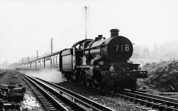 Castle Class Locomotive No. 5040, Stokesay Castle, April 1959