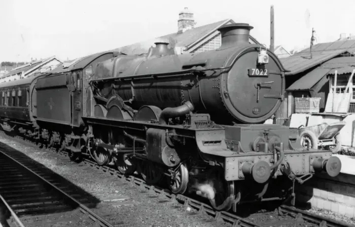 Framed Print : Castle Class locomotive no. 7022, Hereford Castle, c. 1950s Framed Print : Castle Class locomotive no. 7022, Hereford Castle, c. 1950s