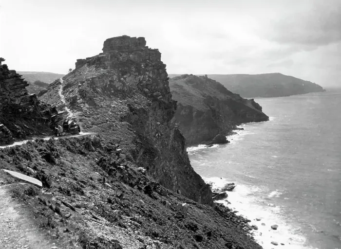 Framed Print : Castle Rock at Lynton, Devon, 1929