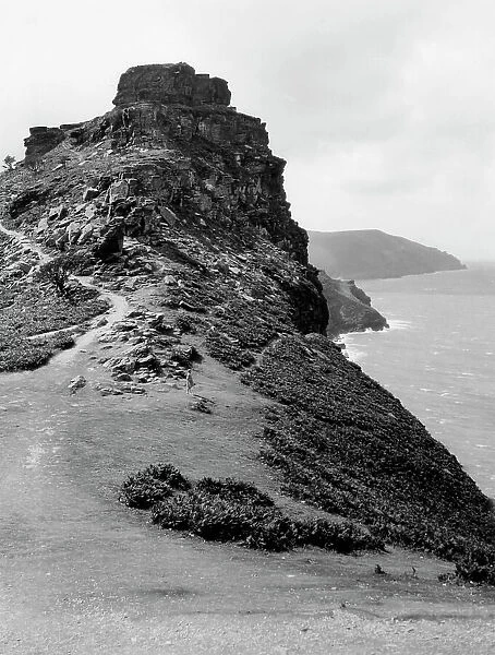 Castle Rock at Lynton, Devon, 1929