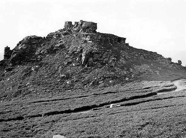 Castle Rock at Lynton, North Devon, 1950