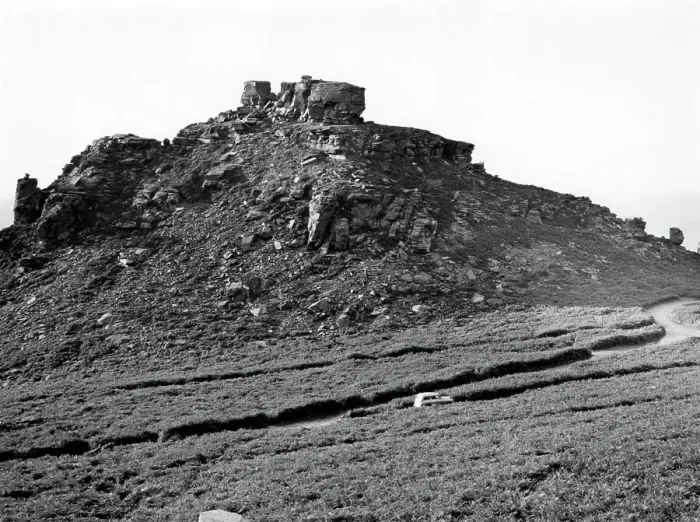 Framed Print : Castle Rock at Lynton, North Devon, 1950