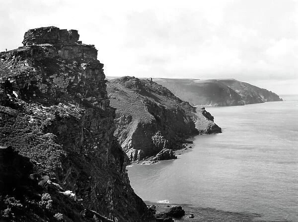 Castle Rock near Lynton, Devon, 1950
