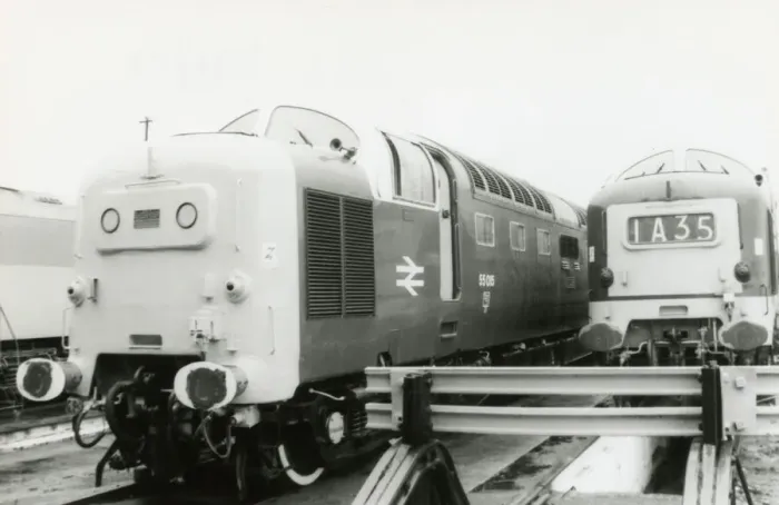 Framed Print : Class 55 Deltic Locomotive No. 55015 at Barry Open Day in 1990 Framed Print : Class 55 Deltic Locomotive No. 55015 at Barry Open Day in 1990