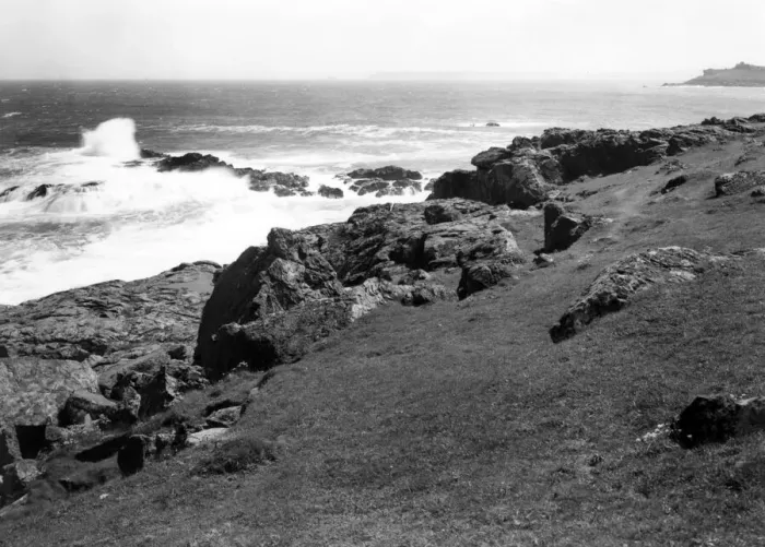 Framed Print : Clodgy Point, St Ives, Cornwall, June 1946 Framed Print : Clodgy Point, St Ives, Cornwall, June 1946