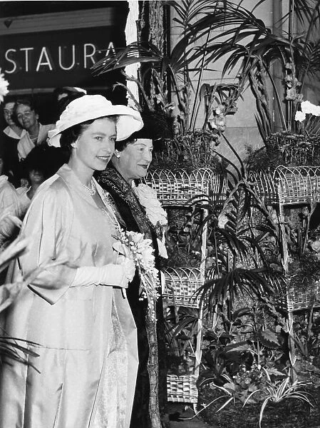Elizabeth II on a Royal Visit to Cardiff, 5th August 1960