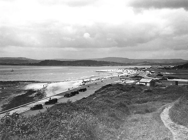 Exmouth from Orcombe Point, Devon, July 1936
