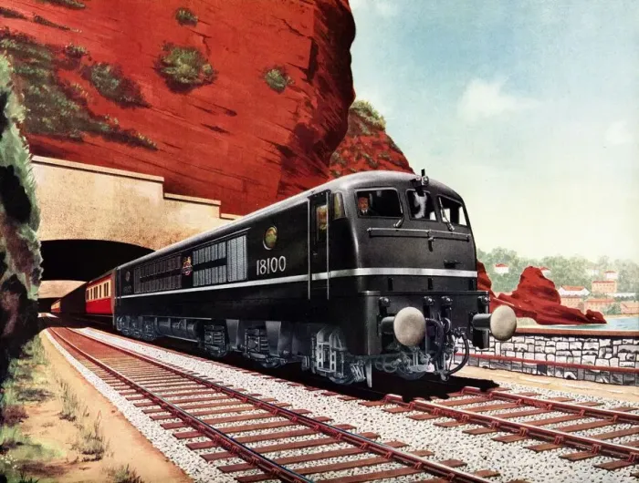 Framed Print : Gas Turbine Locomotive No. 18100
