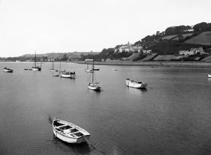 Framed Print : Gorey Harbour, Jersey, June 1925