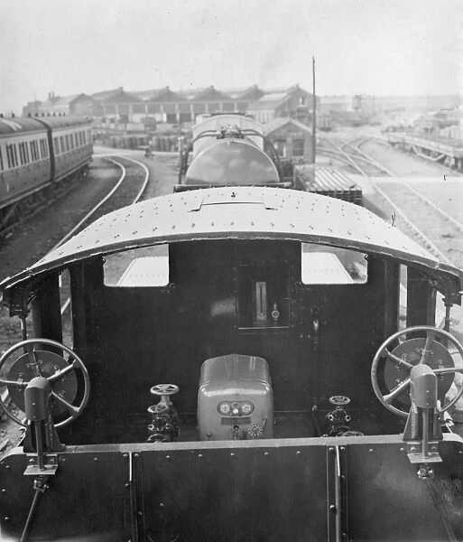 GWR Weedkilling Train - view of cab and oil tanker