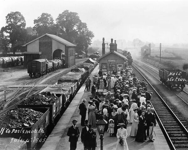 Holt Station, 1905. A view of Holt station in Wiltshire