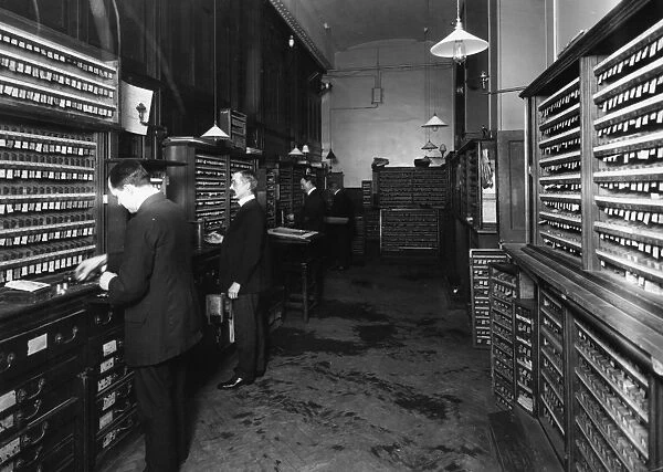 Interior of Ticket Office at Paddington Station, 1913