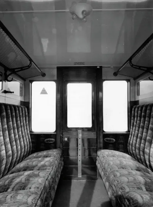 Framed Print : Internal view of brake third carriage No. 1323 Framed Print : Internal view of brake third carriage No. 1323