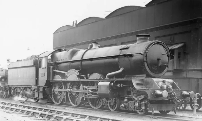 Framed Print : King Class locomotive, No. 6028, King Henry II at Old Oak Common, c. 1935 Framed Print : King Class locomotive, No. 6028, King Henry II at Old Oak Common, c. 1935