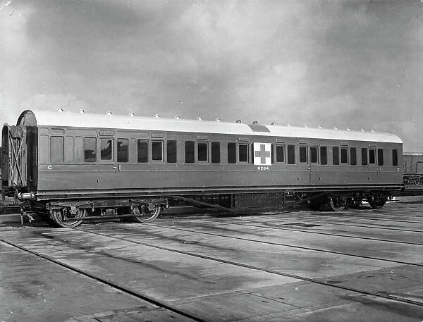 LMS coach no.6204 converted to an ambulance train car, 1939