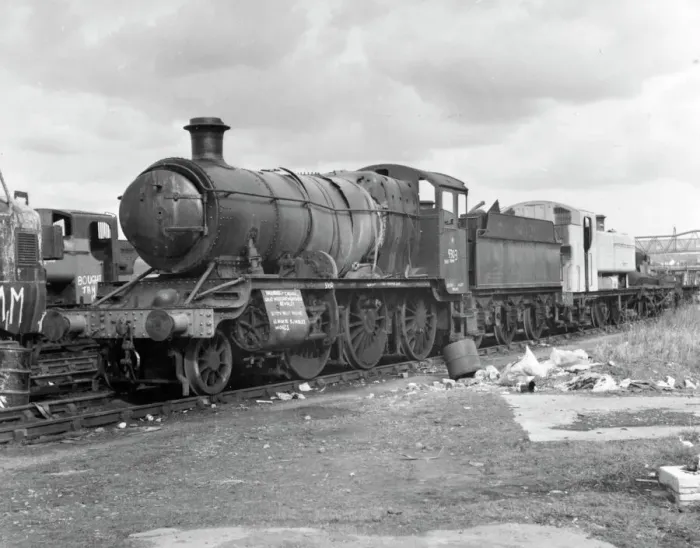 Framed Print : Locomotive No. 9303 at Barry Scrapyard, c1980