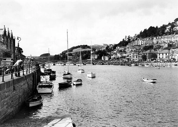 Looe Harbour, Cornwall, August 1951