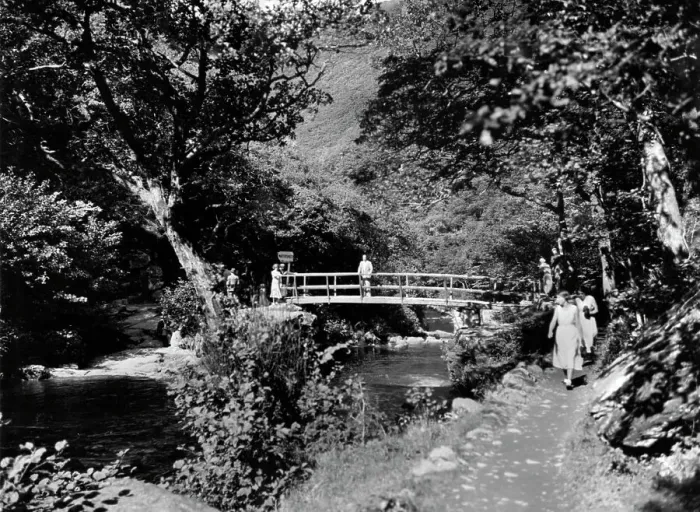 Framed Print : The Lyn Valley near Watersmeet, 1934 Framed Print : The Lyn Valley near Watersmeet, 1934