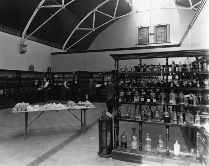 Framed Print : Medical Fund Dispensary, 1907 Framed Print : Medical Fund Dispensary, 1907